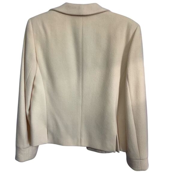 Vintage Harve’ Bernard Wool Cashmere Nylon Yellow Size 10 Blazer - Picture 2 of 10